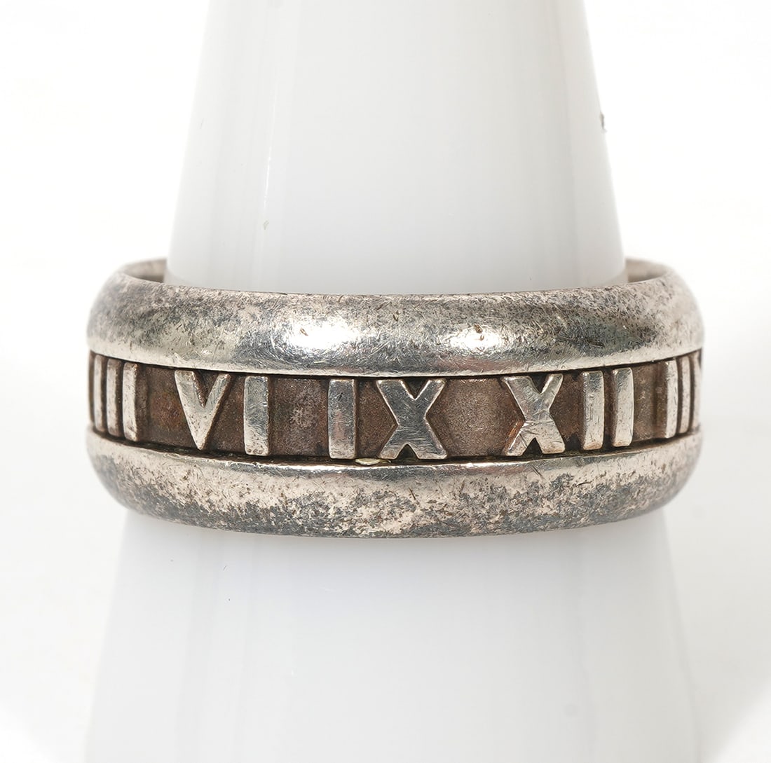 Tiffany & Co 'Atlas' Sterling Silver Ring (1 of 5)