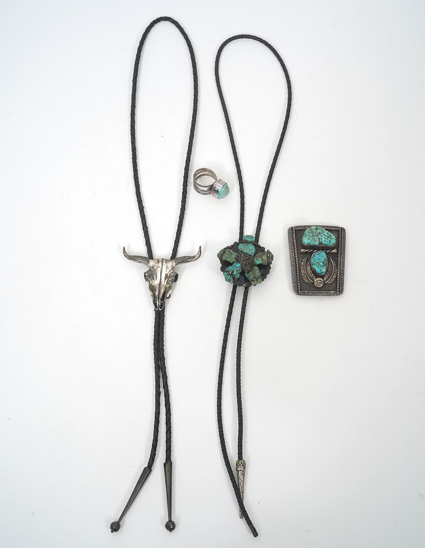 Southwestern Turquoise & Metal Jewelry Group (1 of 9)