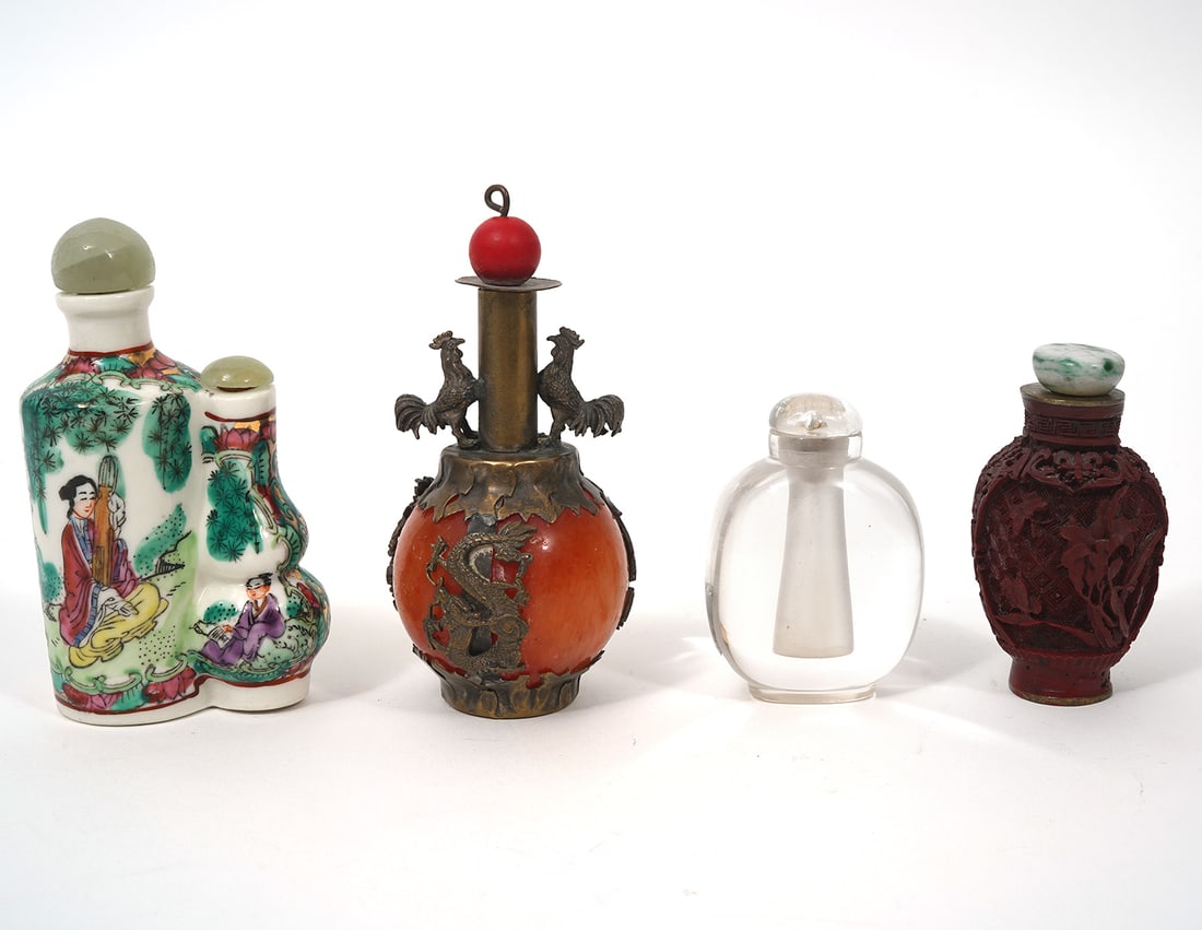 Group of Four Chinese Snuff Bottles (1 of 9)