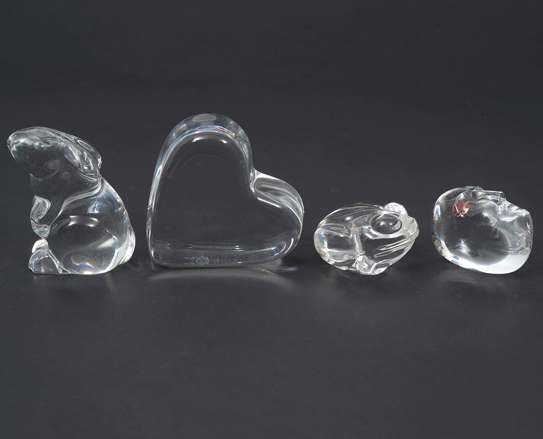Group of Four Crystal Paperweights (1 of 11)