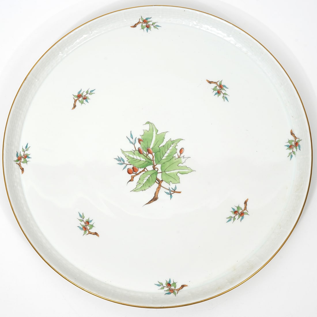 Herend Large Round 'Rosehip' Platter (1 of 8)