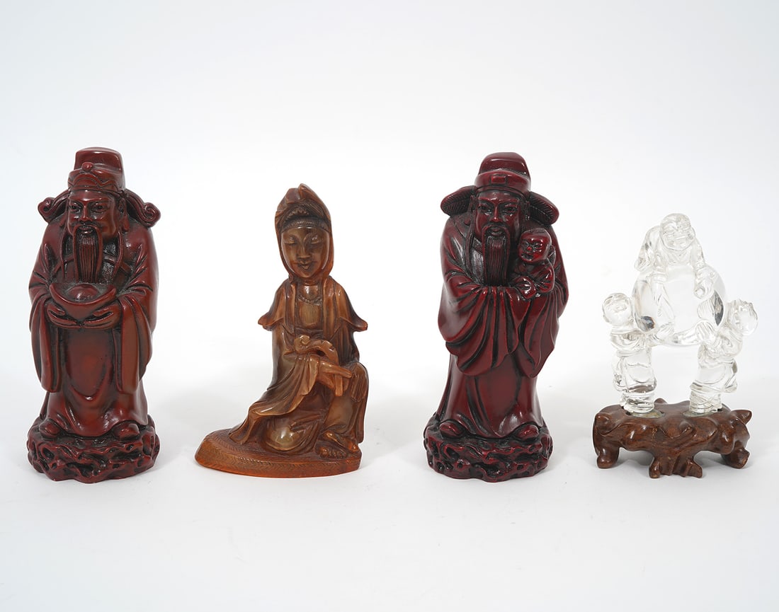 Four Chinese Carved Figures (1 of 15)