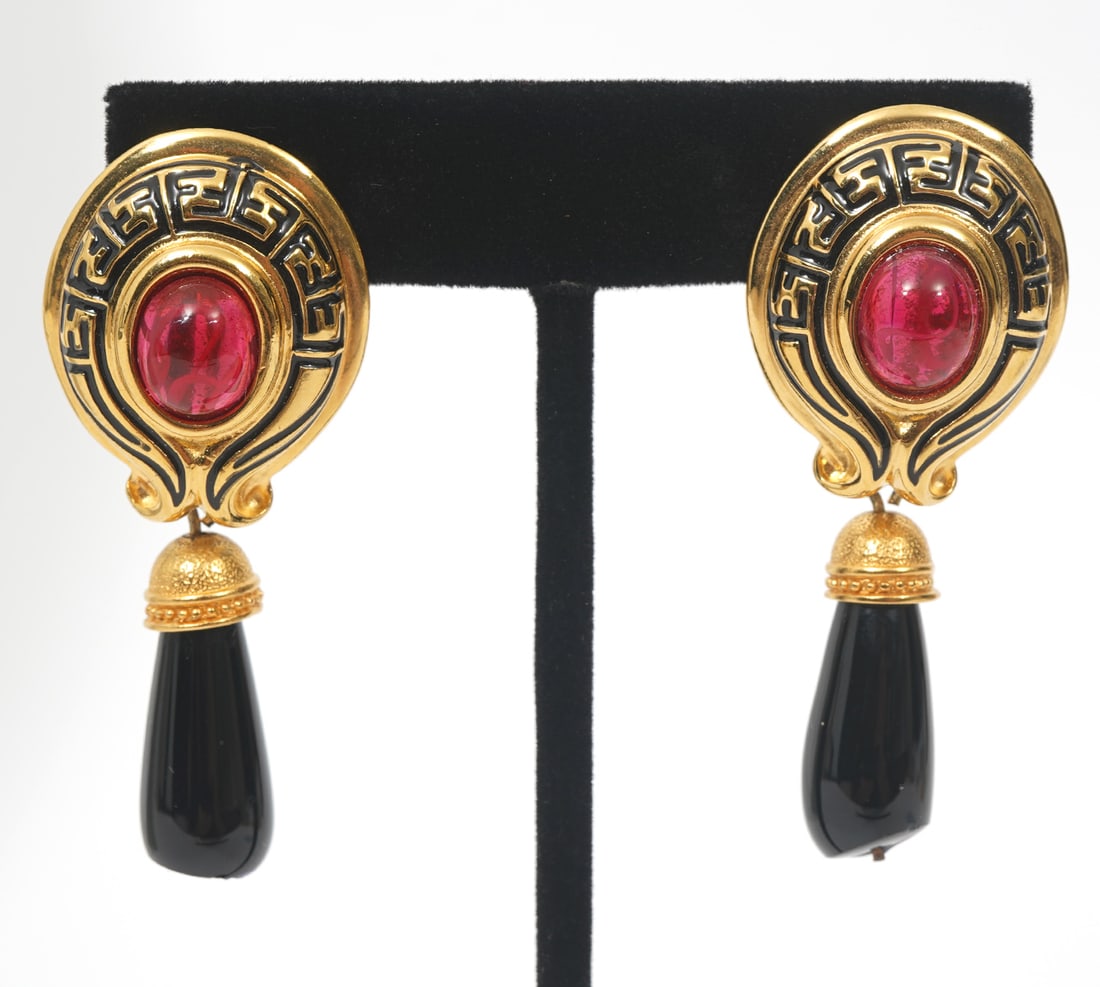 Fendi Gold-Tone Chandelier Earrings (1 of 4)