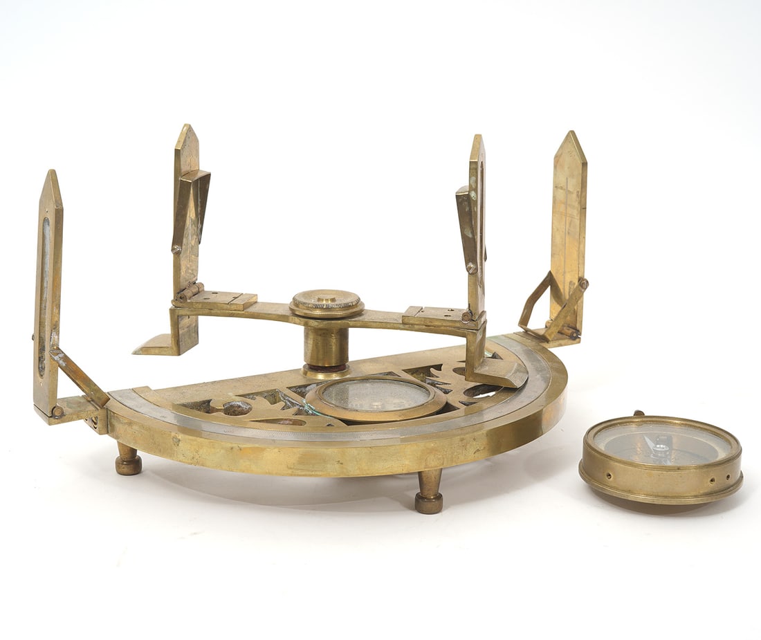Brass Graphometer and Compass (1 of 7)