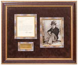 Charlie Chaplin Assemblage Framed