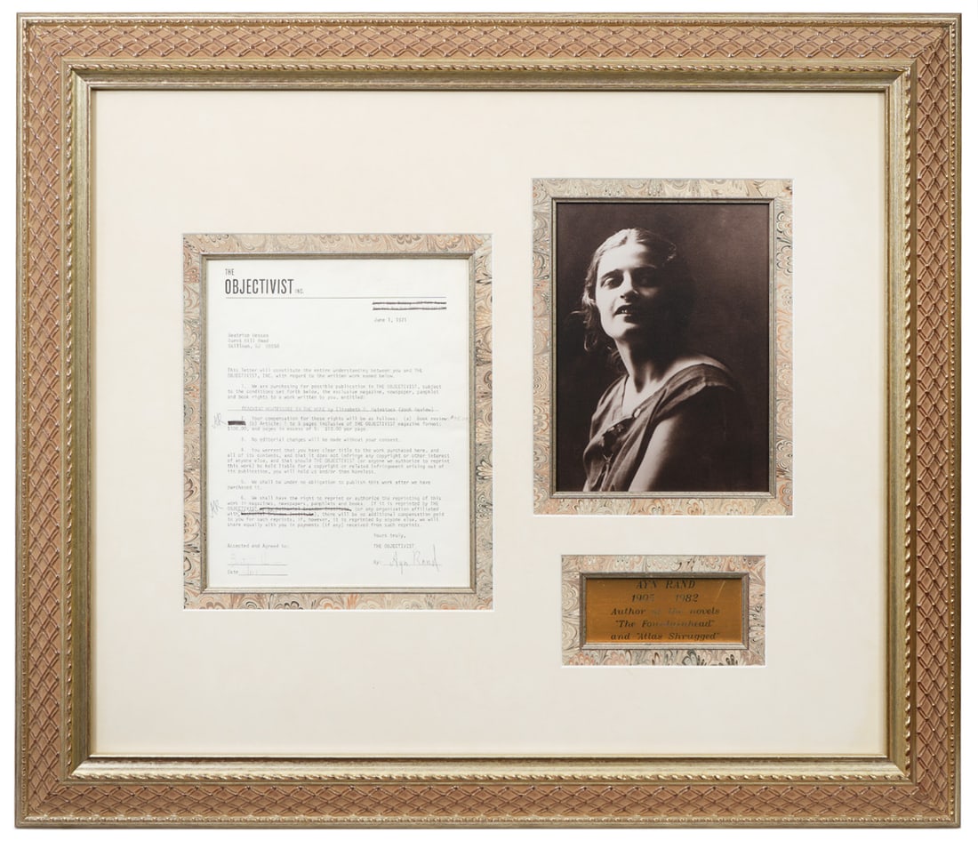 Framed Ayn Rand Assemblage (1 of 9)