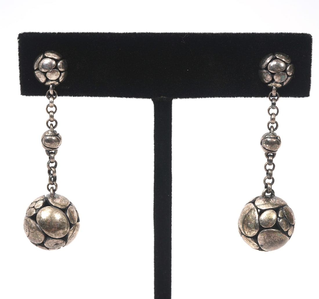 John Hardy Sterling Silver Dangle Earrings (1 of 4)
