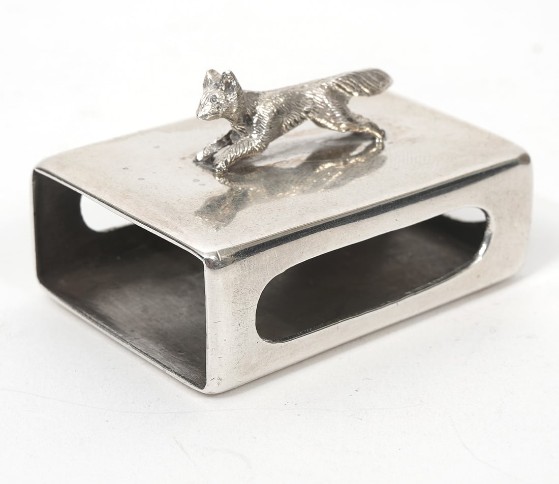 English Antique Sterling Match Box (1 of 5)