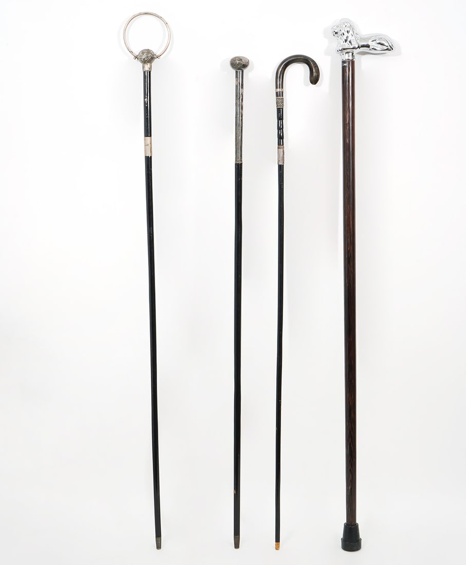 Group of Four Canes with Unique Handles (1 of 10)