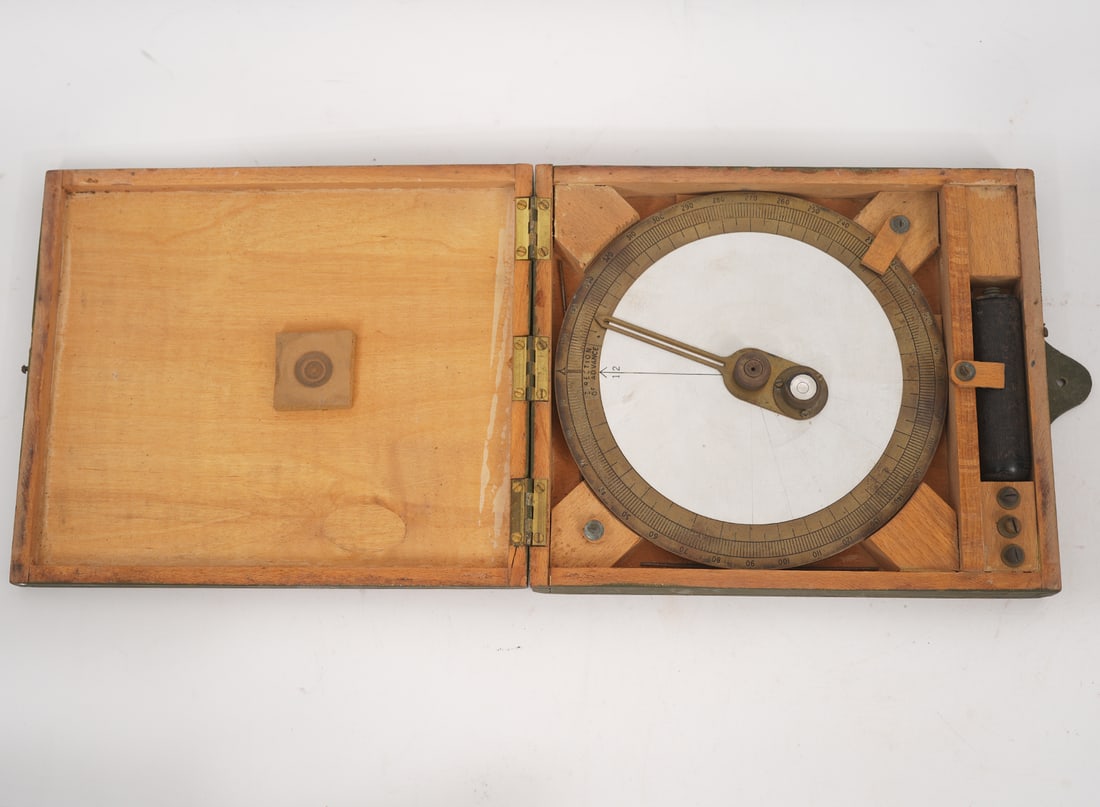 Brass Sun Compass In Wood Case (1 of 8)