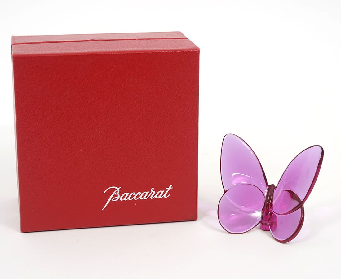 Baccarat Lucky Purple Crystal Butterfly (1 of 7)