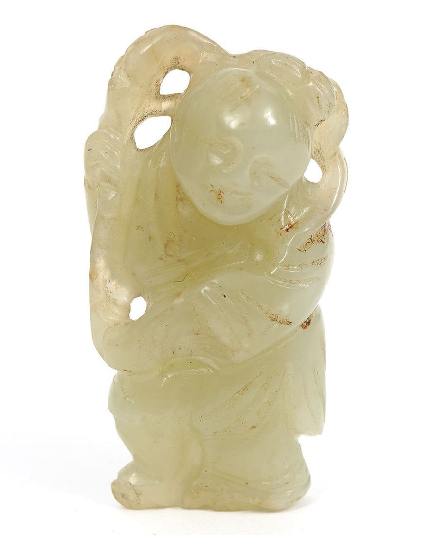 Hand-Carved Chinese Jade Figure (1 of 5)