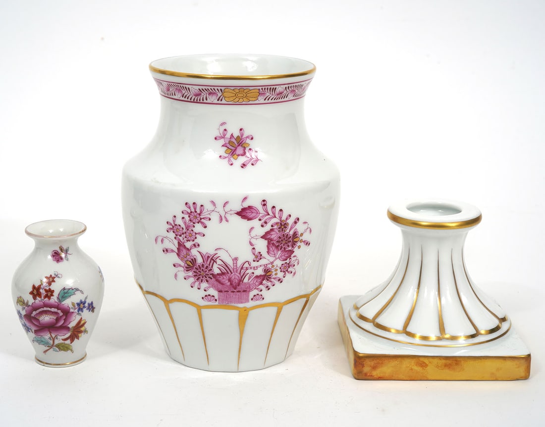 Three Piece Herend Porcelain Group (1 of 5)