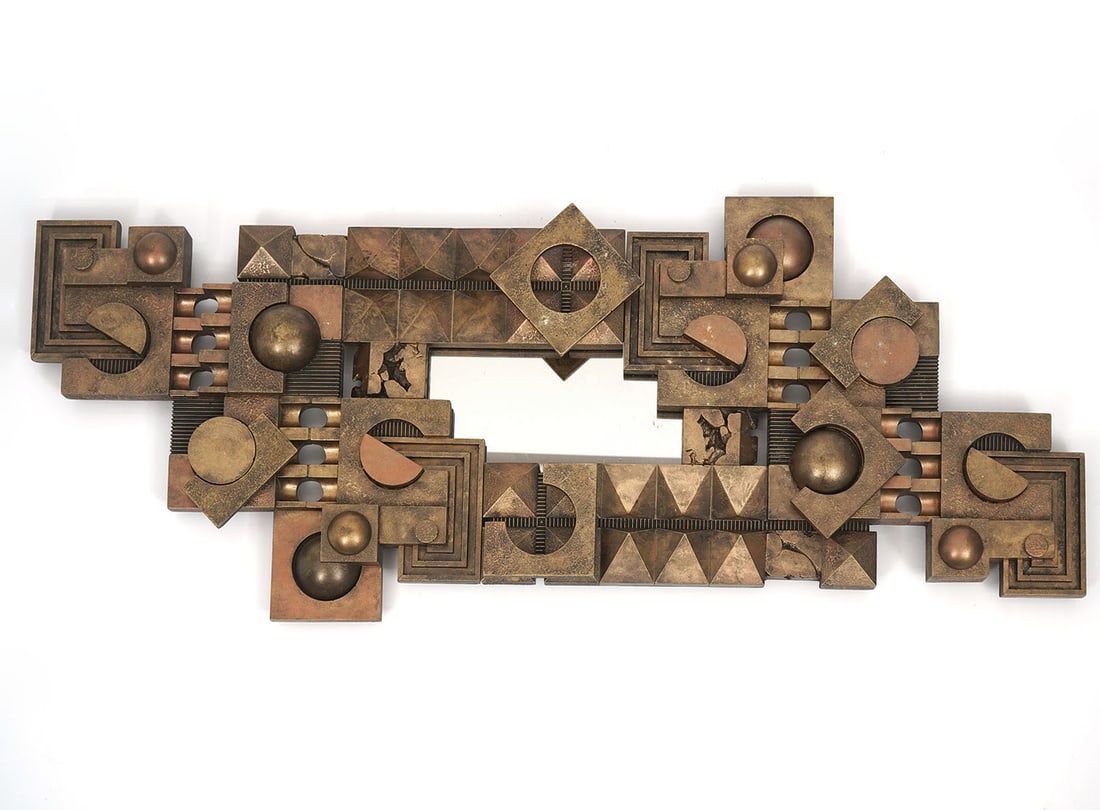 Brutalist Mirror by Paul Anderson Signed (1 of 8)