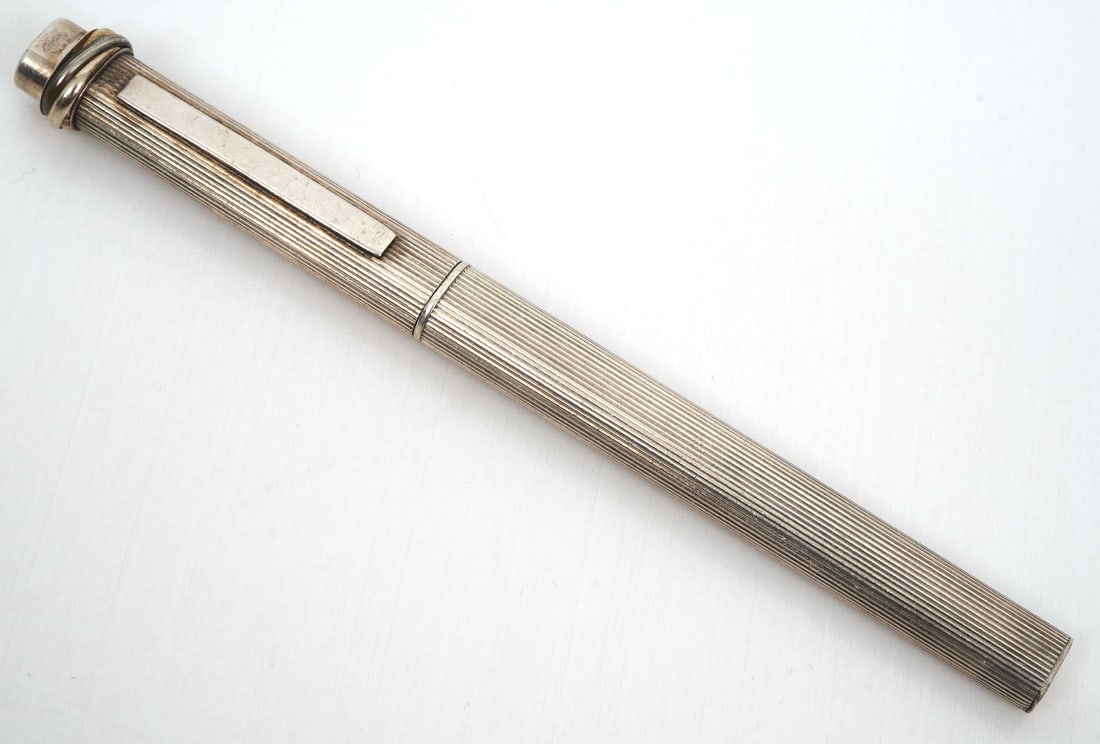 Must De Cartier Silver Tone Ballpoint Pen (1 of 4)