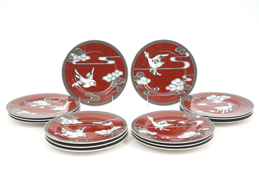 14 Fitz & Floyd Mouchet d'Argent Salad Plates (1 of 7)