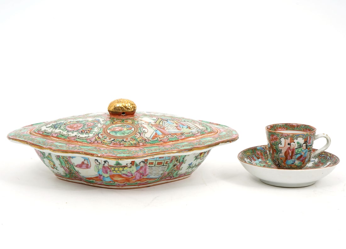 Chinese Rose Medallion 3 Pc Group (1 of 6)