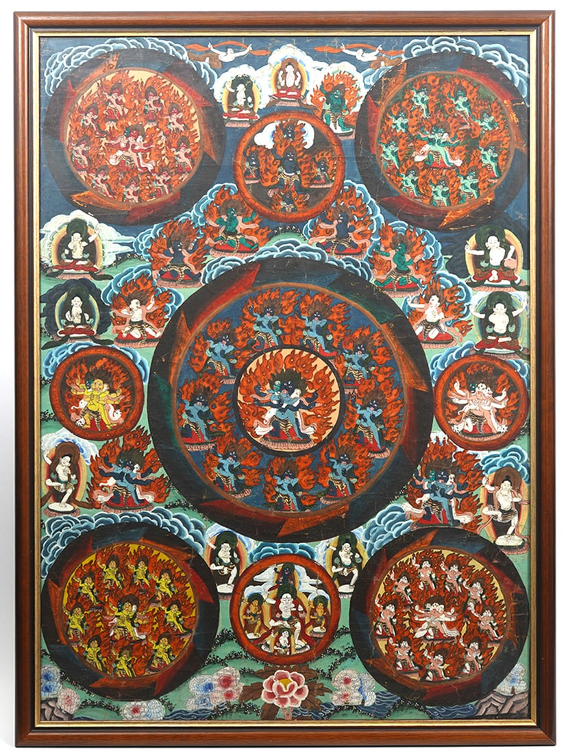 Buddhist Thangka of Vajrakilaya (1 of 6)