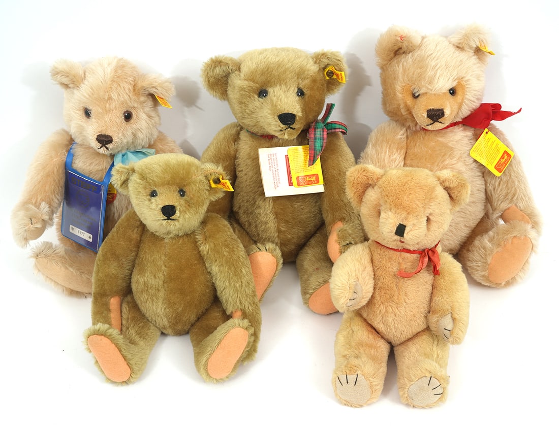 Group of Five Stieff Teddy Bears (1 of 8)