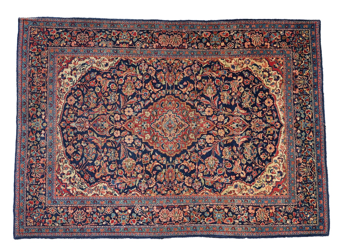 Kashan Persian Handmade Merino Wool Carpet (1 of 5)