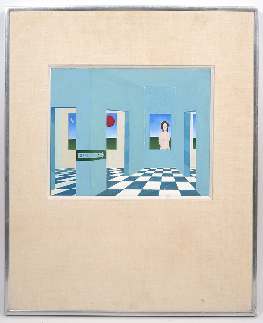 John Hubbard "Look Who's Come" Acrylic on Board (1 of 8)