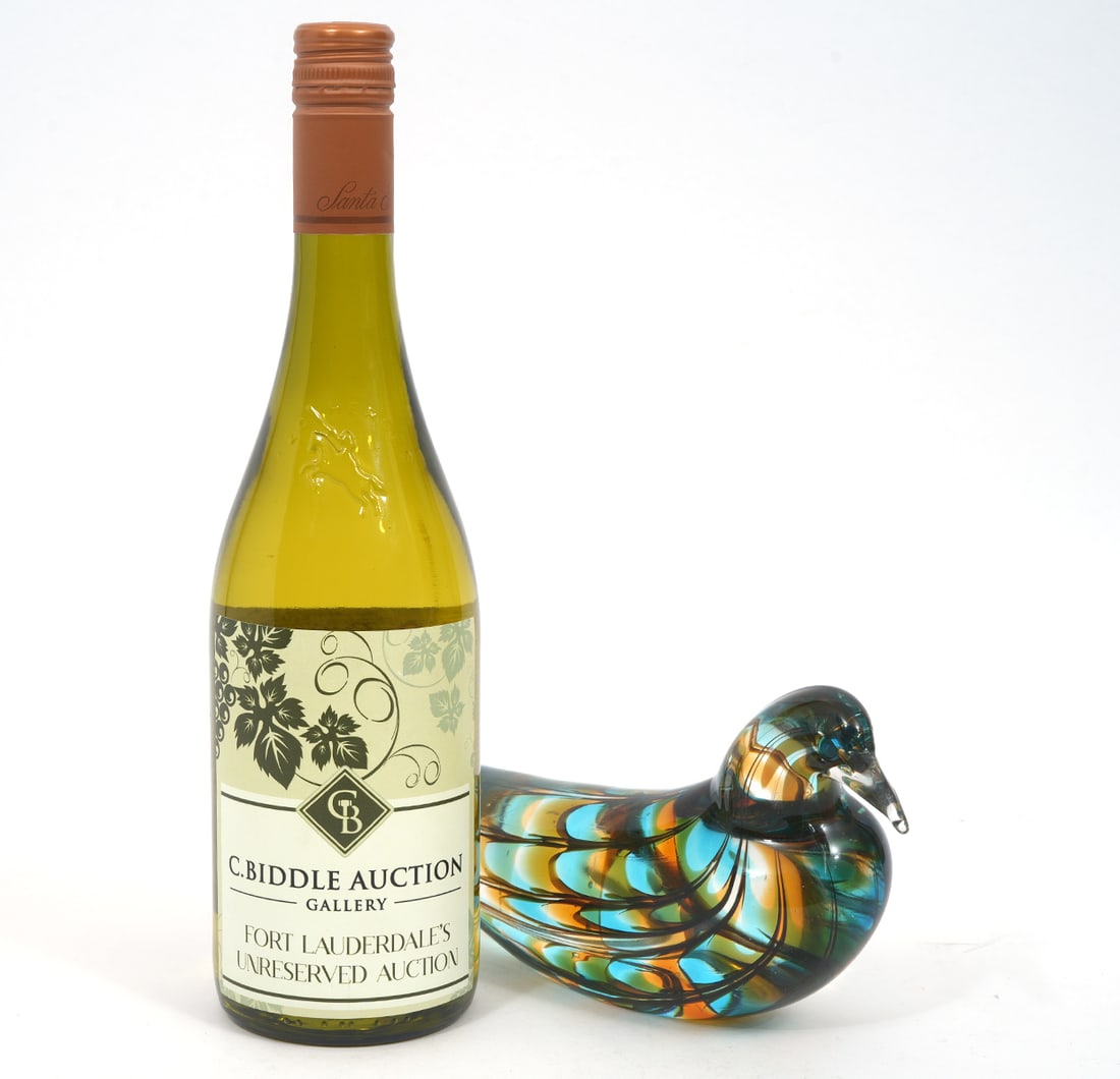 Walter Furlan Signed Murano Glass Bird (1 of 6)