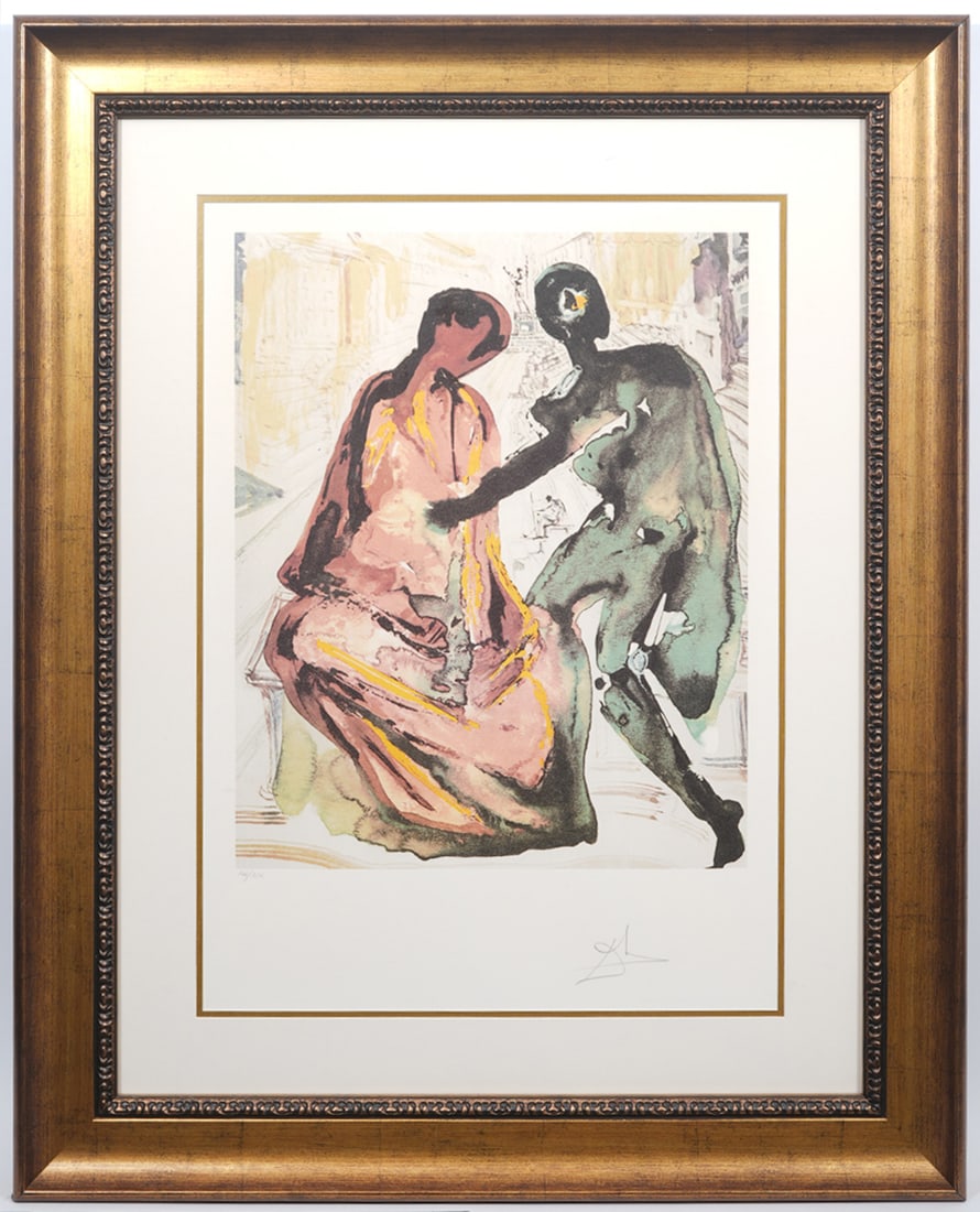 After Dali "Anthony and Cleopatra" Print (1 of 5)