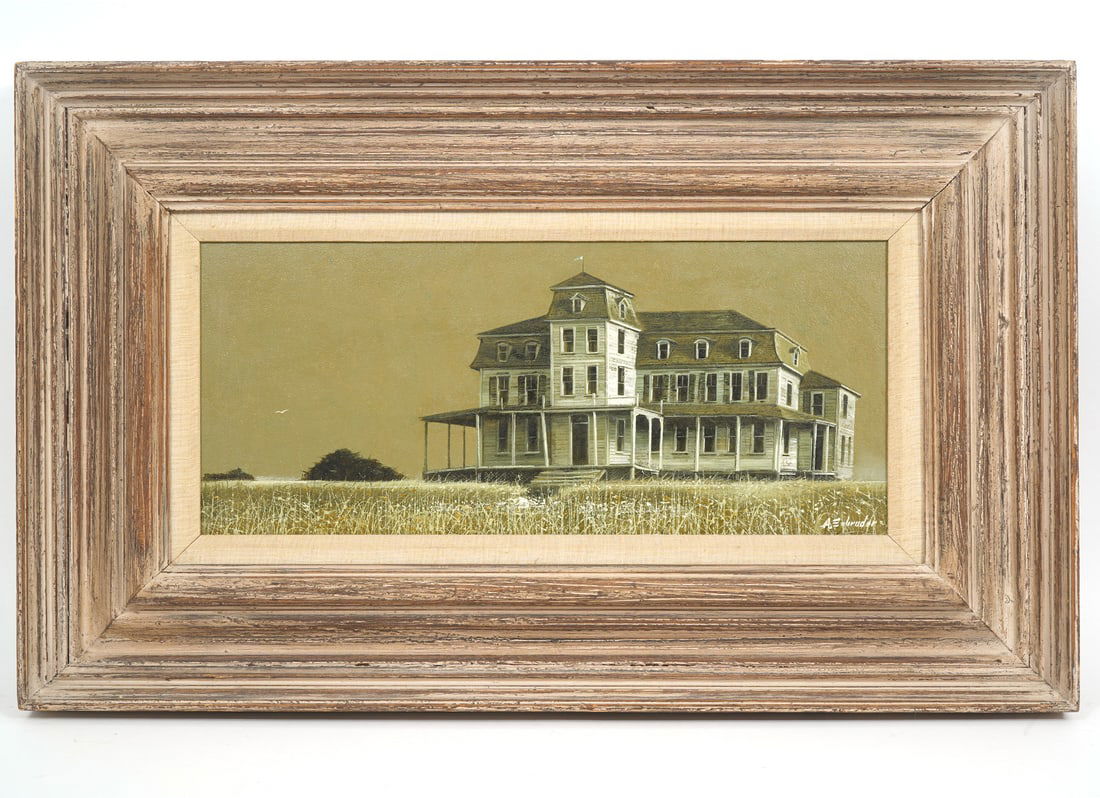 Alfred Schroder Architectural Oil on Board (1 of 6)