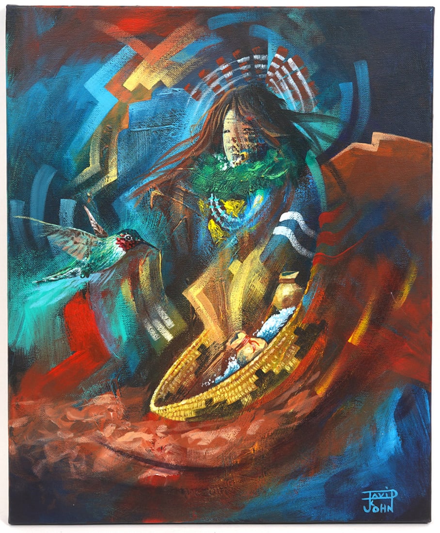 David John Navajo "Beauty All Around" Painting (1 of 5)