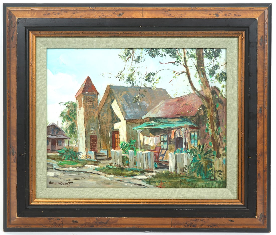 Emmett Fritz Florida Scene O/B Painting (1 of 5)