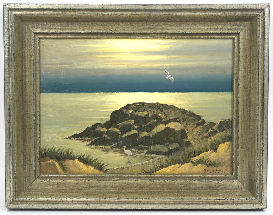 Benson Moore Sunset Lido Key O/C Painting (1 of 6)