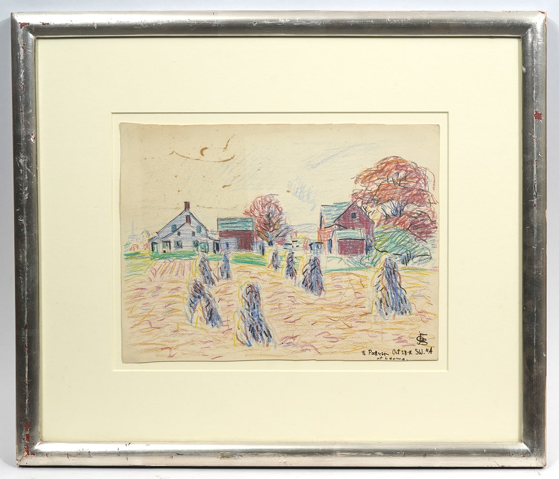 Oscar Bluemner Colored Pencil Landscape (1 of 4)