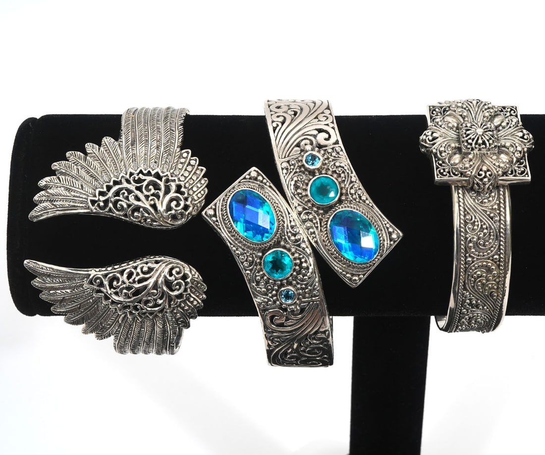 Three Sarda Sterling Silver Bracelets (1 of 9)