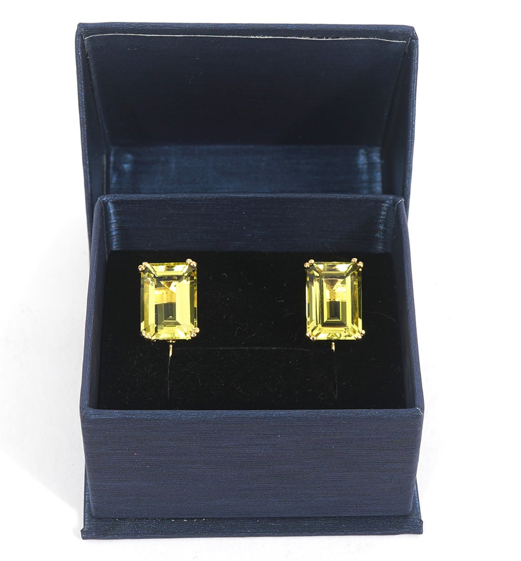Citrine Vermeil Sterling Silver Pierced Earrings (1 of 6)