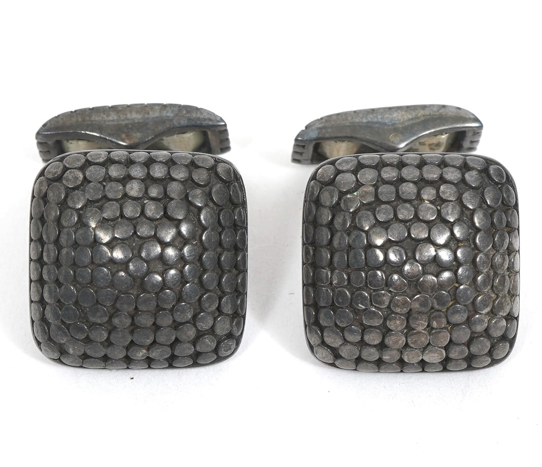 John Hardy Sterling Silver Dot Cufflinks (1 of 7)