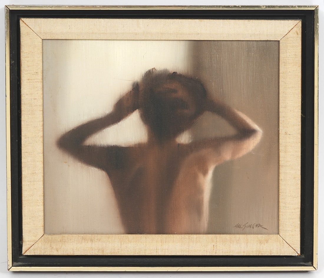 Hal Singer Untitled Oil on Canvas Painting (1 of 4)