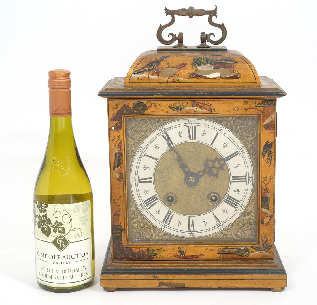 English Chinoiserie Bracket Clock (1 of 11)