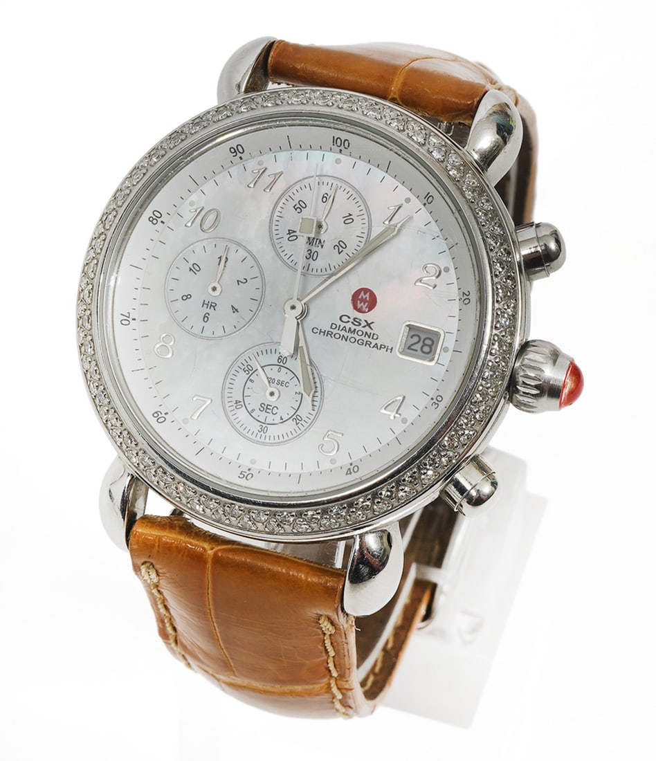 Michele CSX Diamond Chronograph Watch (1 of 8)