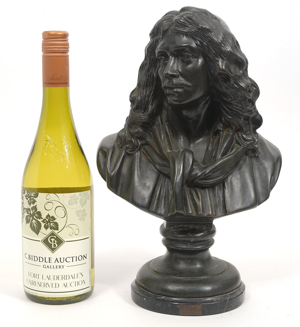 Grand Tour-Style Bronze Bust of Moliere (1 of 7)