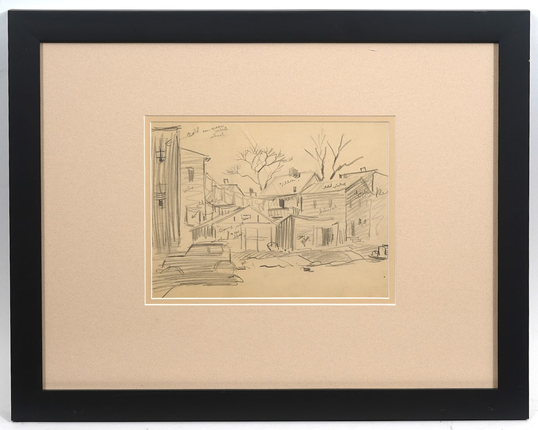 Attributed To Burliuk Two Pencil Drawings (1 of 11)