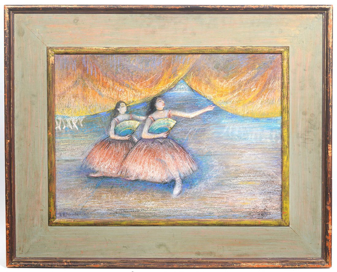 After Louis Kronberg "End Of Ballet' Pastel (1 of 6)