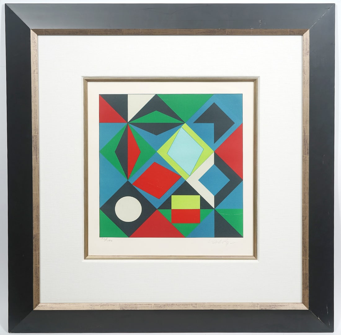 Victor Vasarely "Sikra-M.C." Silkscreen S/N (1 of 6)