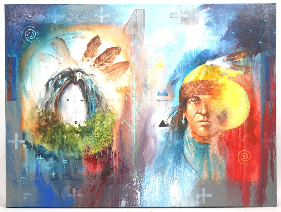 David K. John Navajo Indian Artist Painting (1 of 8)