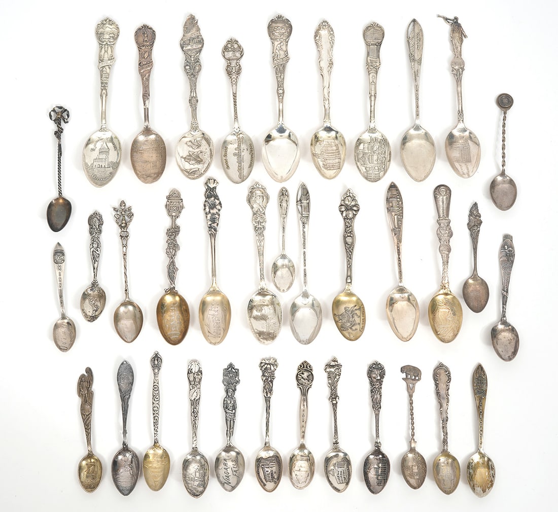 36 Sterling Silver Souvenir Spoons (1 of 8)