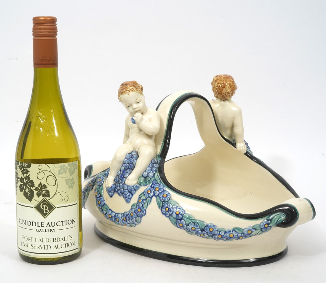 Werkstatte German Porcelain Basket Centerpiece (1 of 7)