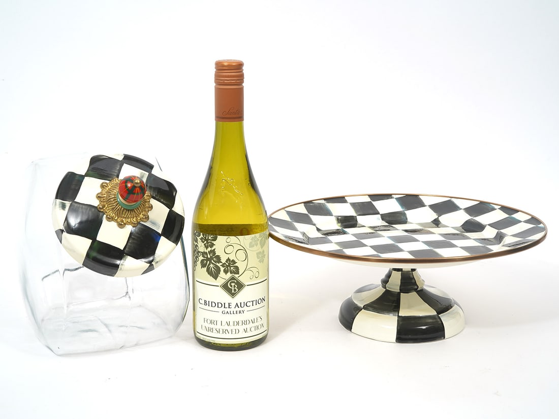 Mackenzie-Childs Biscuit Jar & Cake Plate (1 of 7)