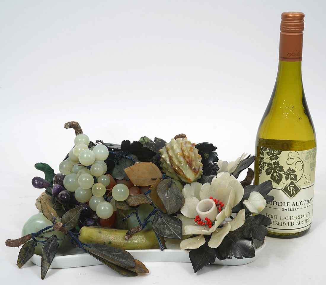 Chinese Hardstone Fruit and Flowers Group (1 of 5)