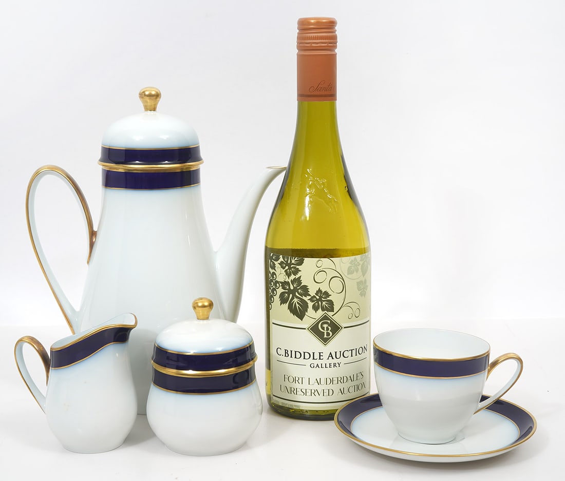 Hutschenreuther Kobalt Olivia China Tea Set (1 of 4)