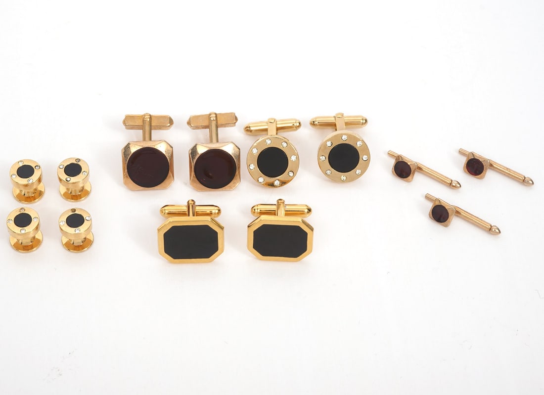 3 Tuxedo Sets and Pr. Gold Filled Cufflinks (1 of 7)