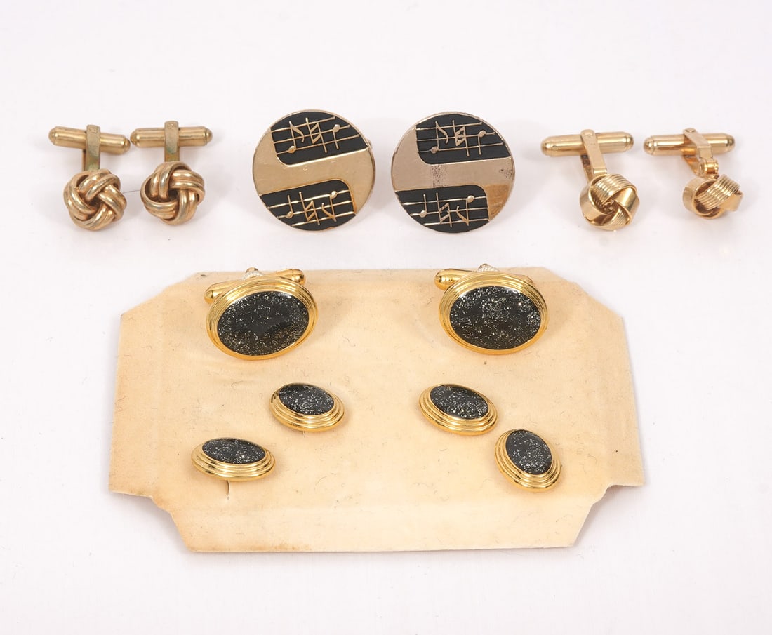 3 Prs. Cufflinks & Tuxedo Set (1 of 7)